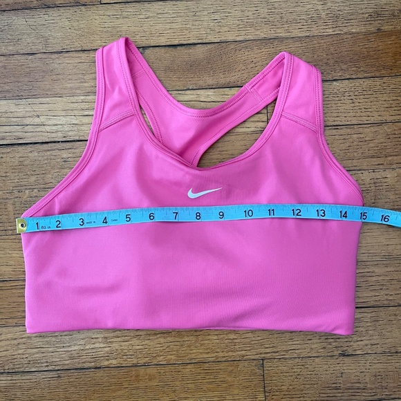 NWT Nike Pink Support Sports Bra Moisture-Wicking Racerback Sz L - Picture 4 of 5